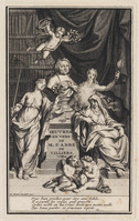 KG 11755
<br/>
Titelblad van 'Oeuvres en vers de M. L'Abbé de Villiers'
<br/>
<em>Picart, Bernard (1673-1733)</em>
